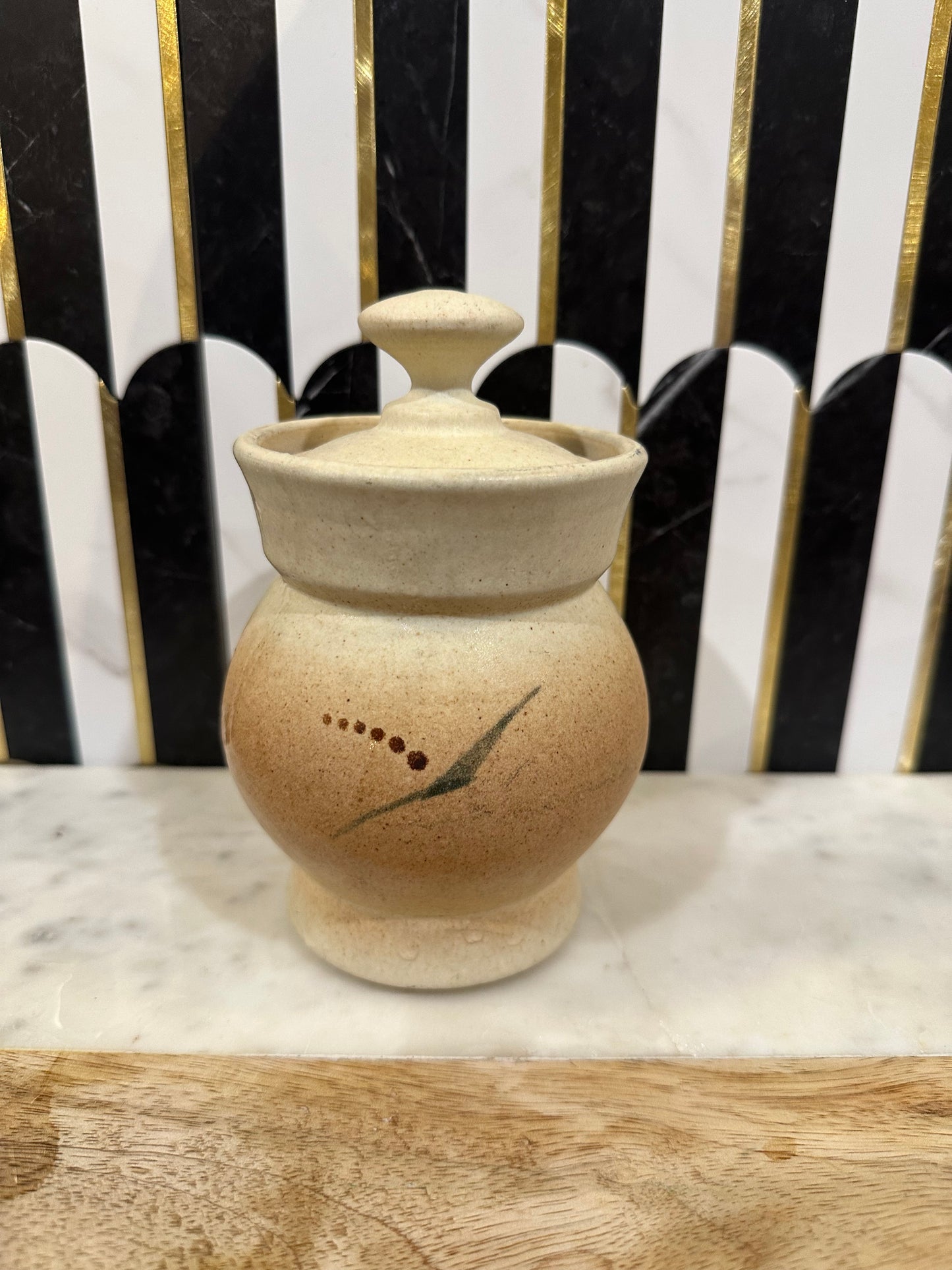 Pottery Sugar Jar