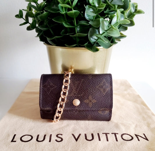 Vintage Louis Vuitton Monogram Key Holder Conversion to Crossbody