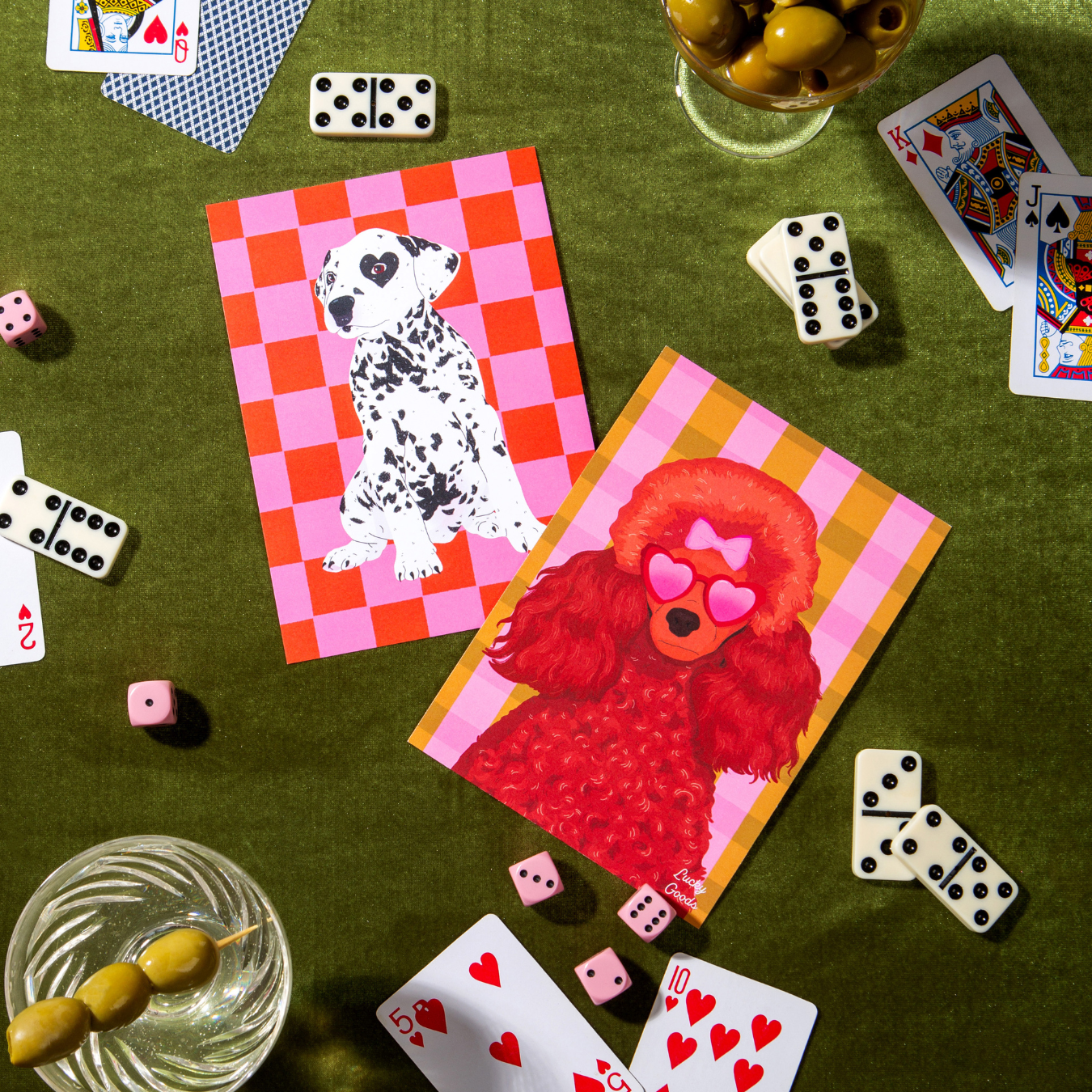 Lucky Goods Paper - Fancy Poodle with Sunglasses Portrait Print: 8" x 10"
