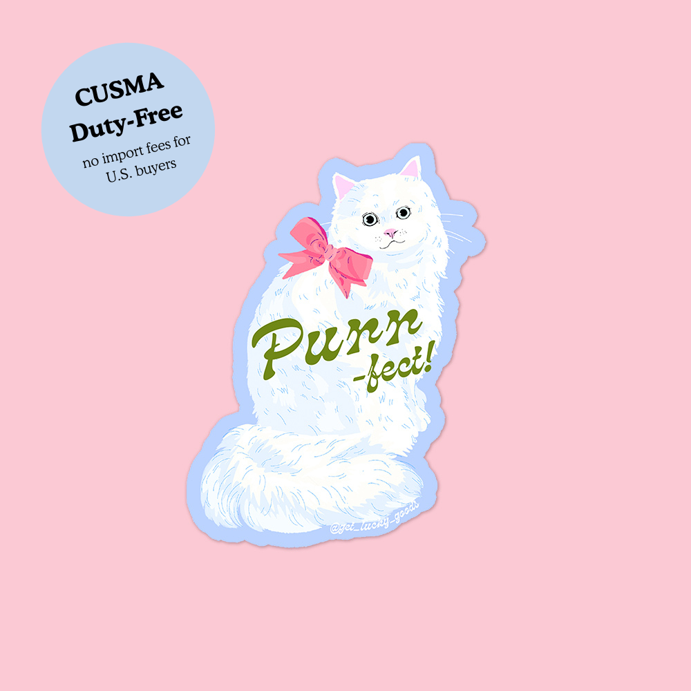 Lucky Goods Paper - Purr-fect Kitty – Matte Vinyl Sticker