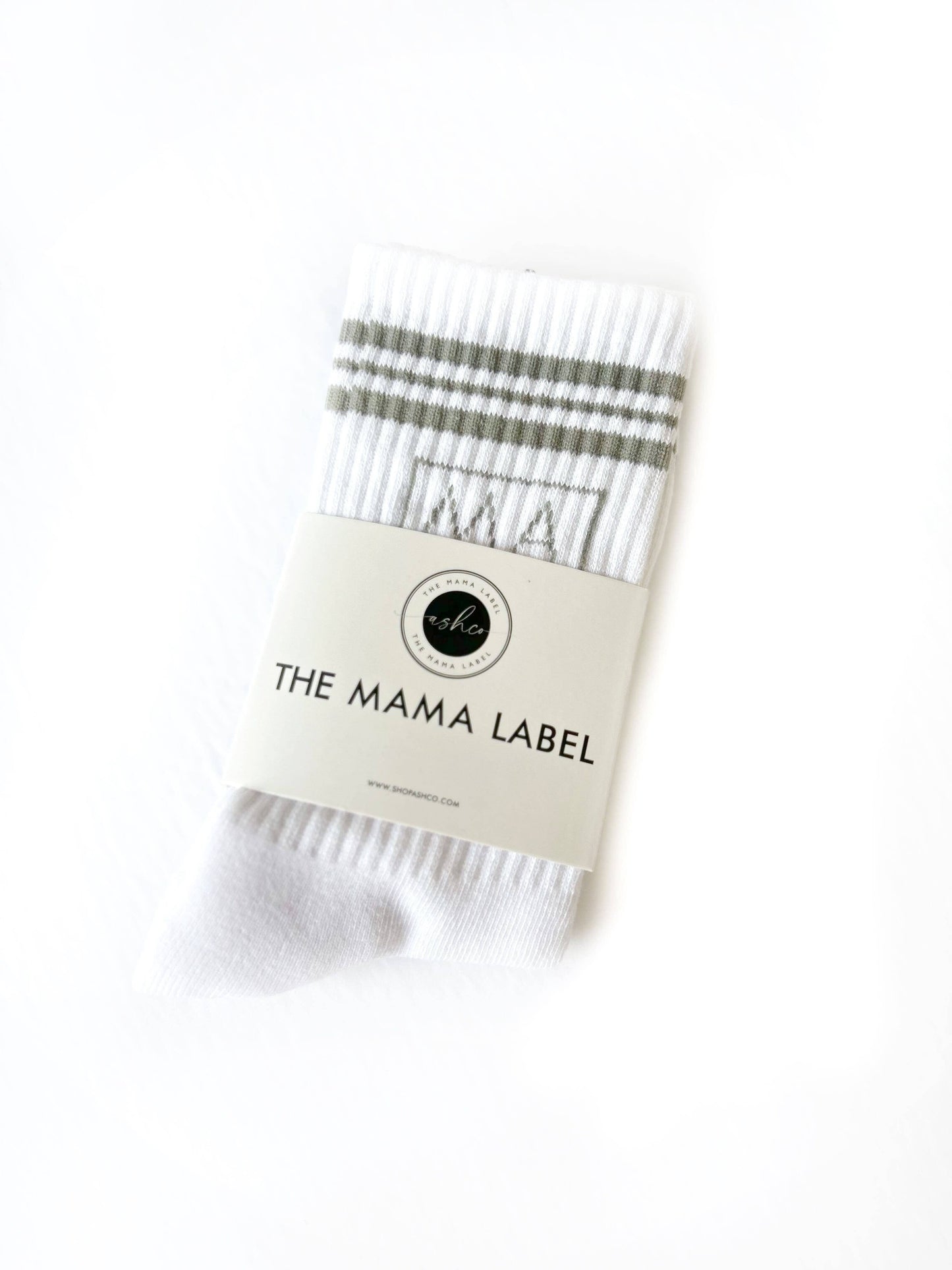 Ashco THE MAMA LABEL - Mama | Crew Socks: Navy