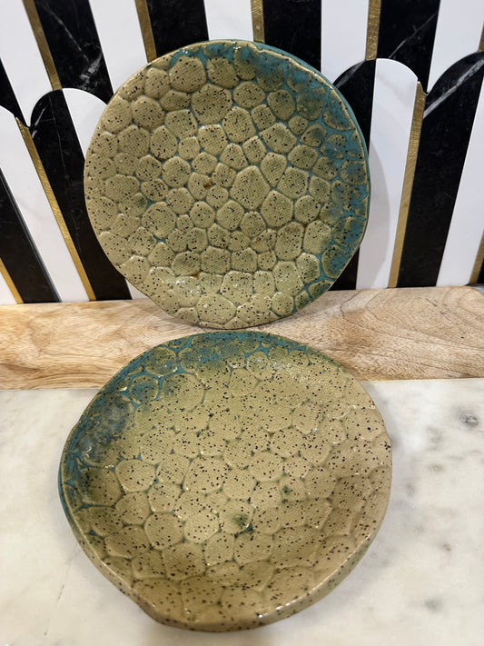 Set of 2 Pottery Plates