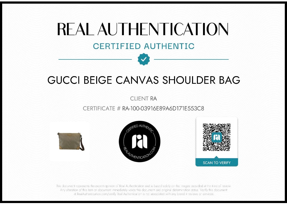 Gucci Canvas and Leather Crossbody Bag