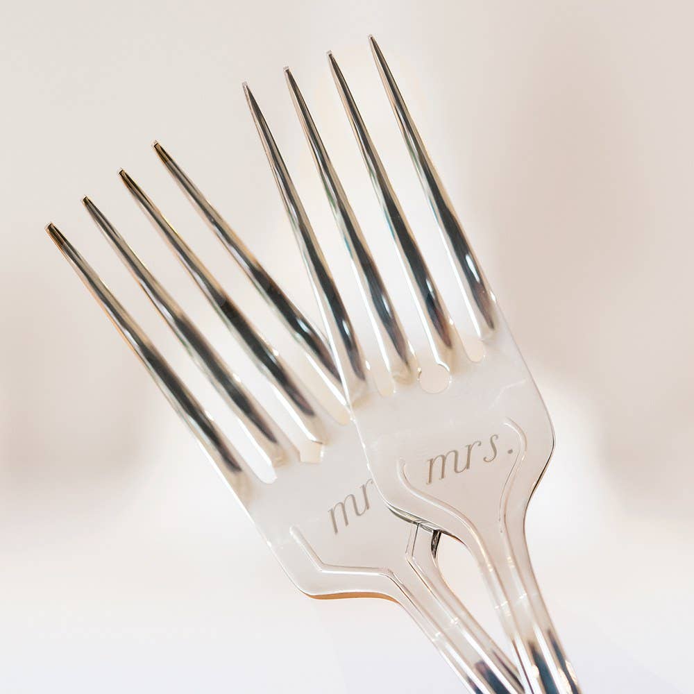 Weddingstar Inc. - Mr. & Mrs. Cake Fork Set