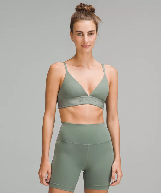 Lulu License to Train Triangle Bra Light Support, A/B Cup Sz 14 NWT