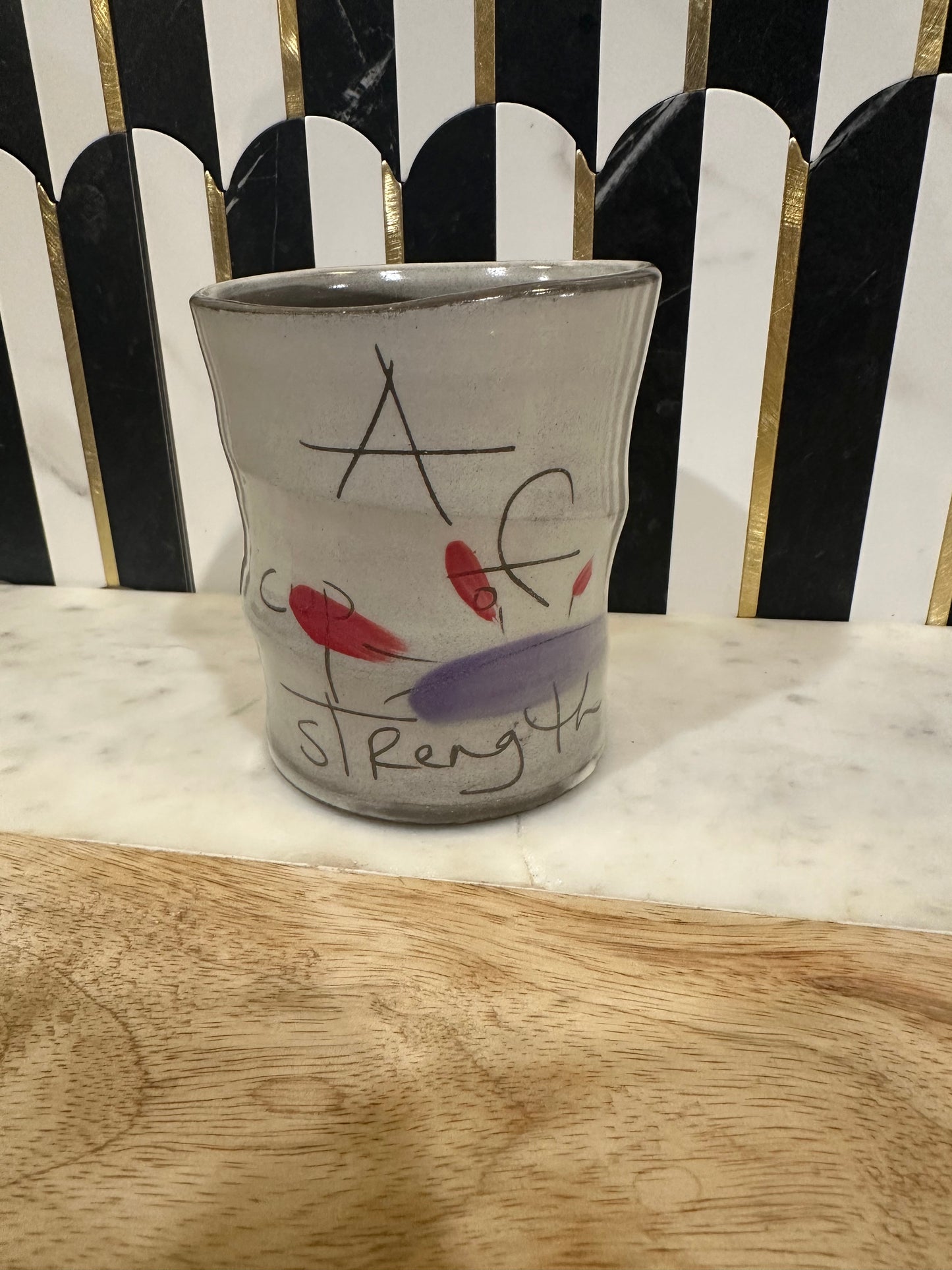 Pottery - A Cup of Strength Cup