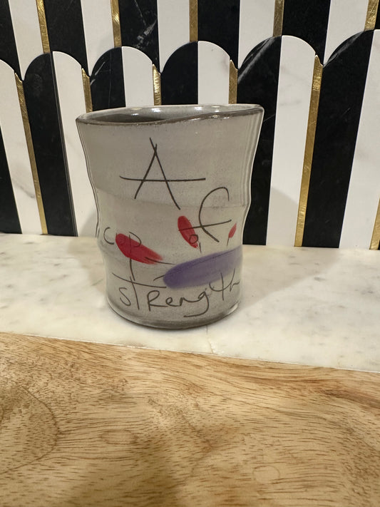Pottery - A Cup of Strength Cup