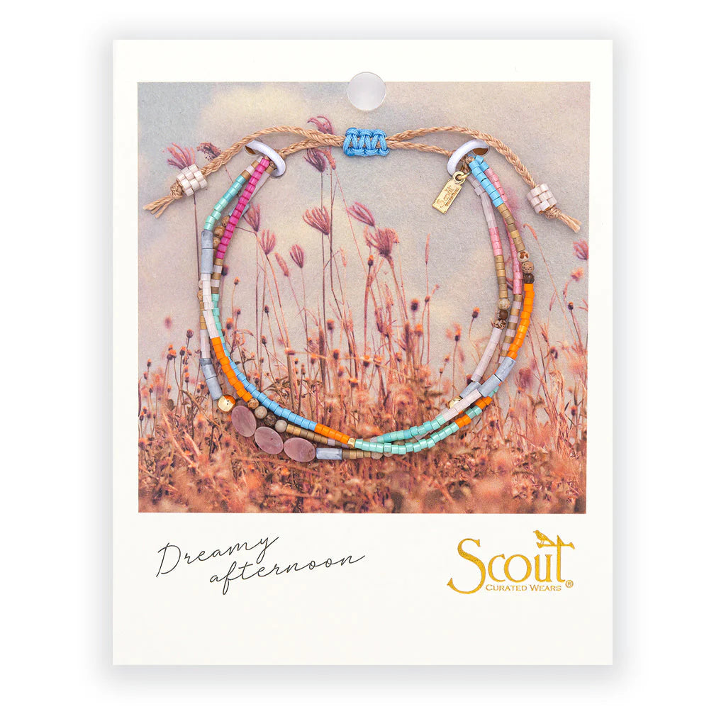 Love Bracelet - Gold + Rhodochrosite