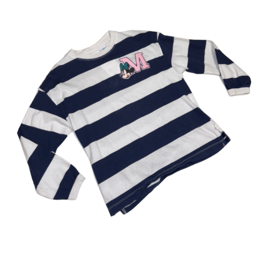 Zara Mini Mouse Striped Long Sleeve - Size 9