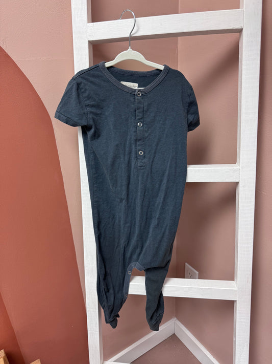 Mini Mioche Blue Romper - Size 1/2T