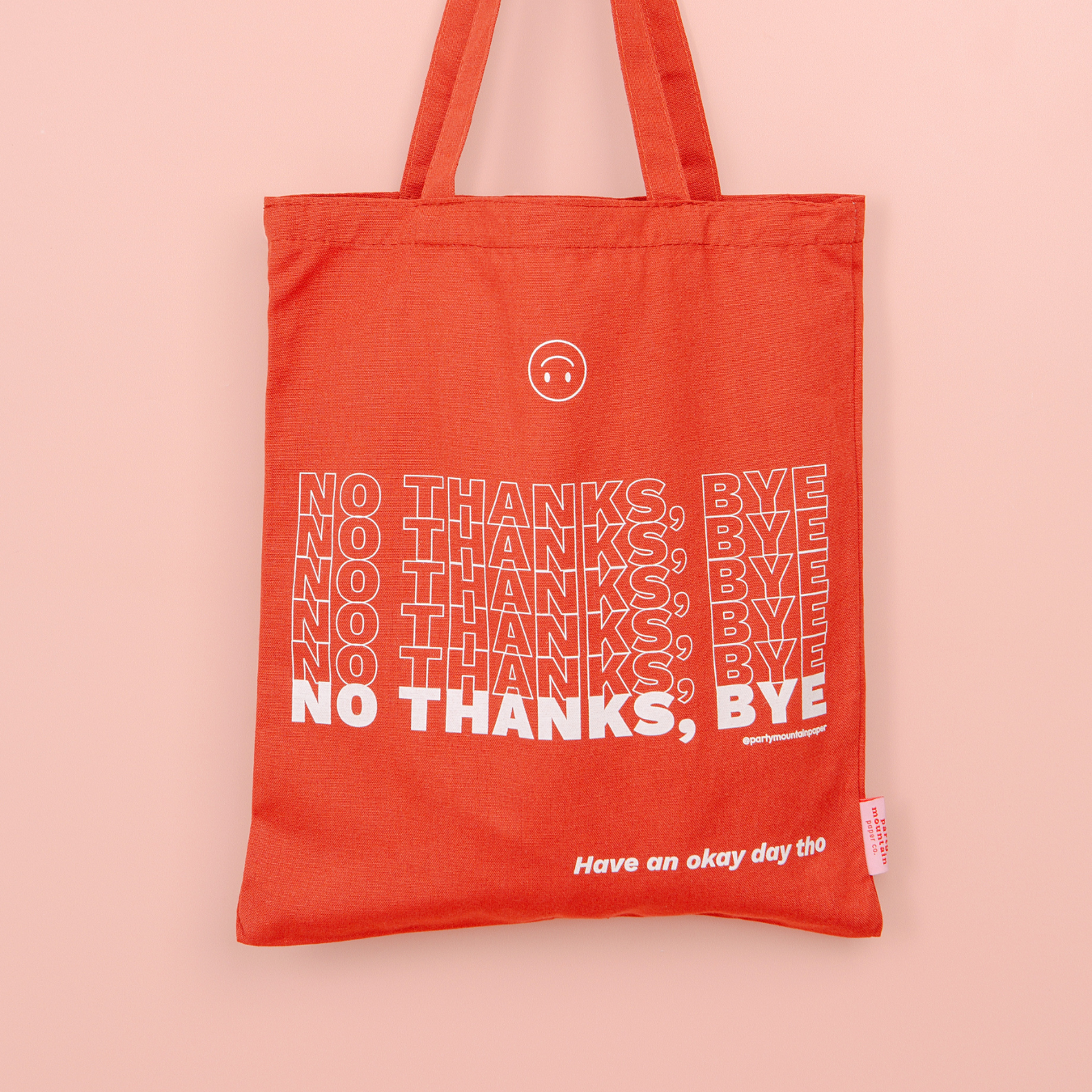 No Thanks Organic Cotton Tote | Last Chance