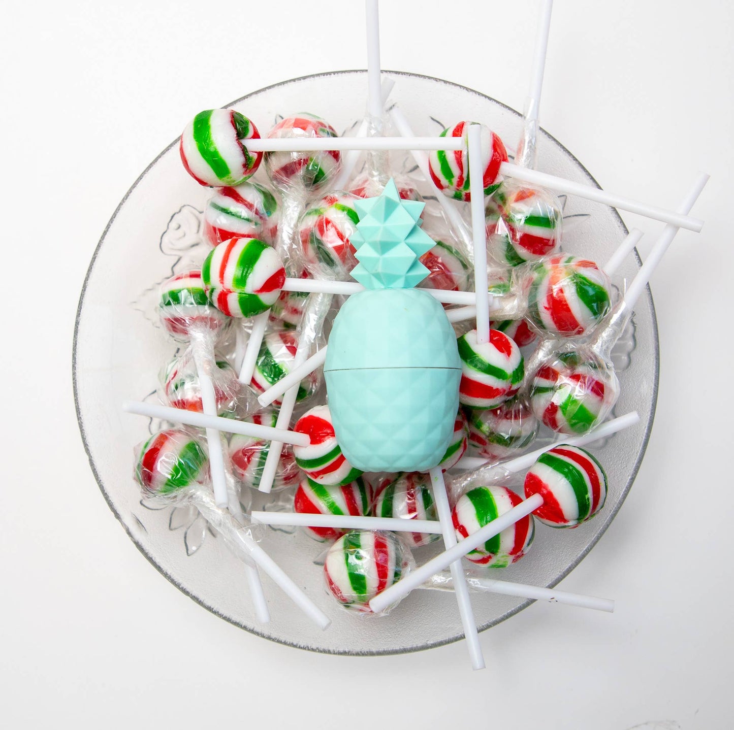 Rebels Refinery - Teal Pineapple Lip Balm 100% Natural PEPPERMINT SWIRL