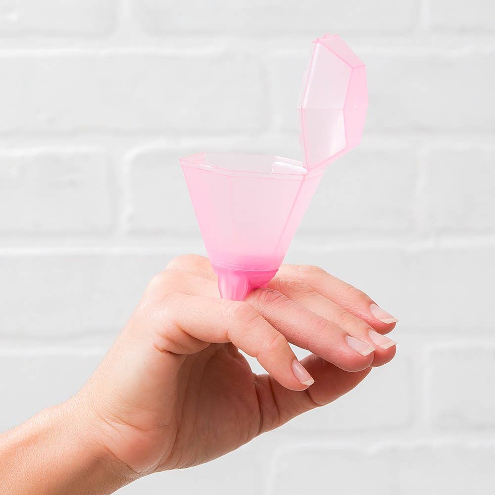 Weddingstar Inc. - Light Up LED Diamond Ring Shot Glass - Pink
