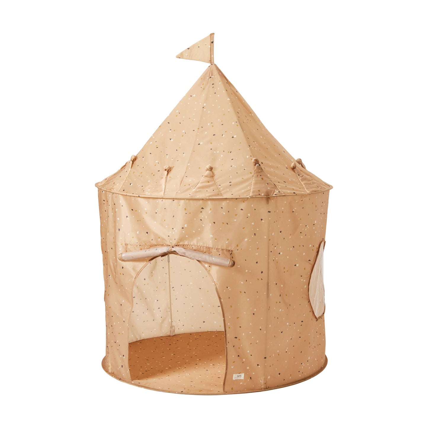 3 Sprouts - Recycled Fabric Play Tent Castle - Prints: Terrazzo Clay