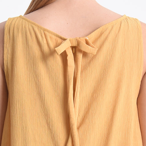 Molly B Mini Flare Viscose Dress Yellow - Victoria's Attic