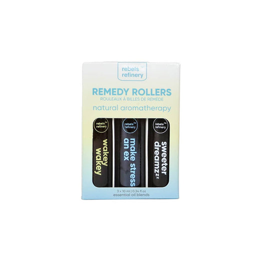 Rebels Refinery - Remedy Roller 3 Pack 100% Natural ESSENTIAL OILS