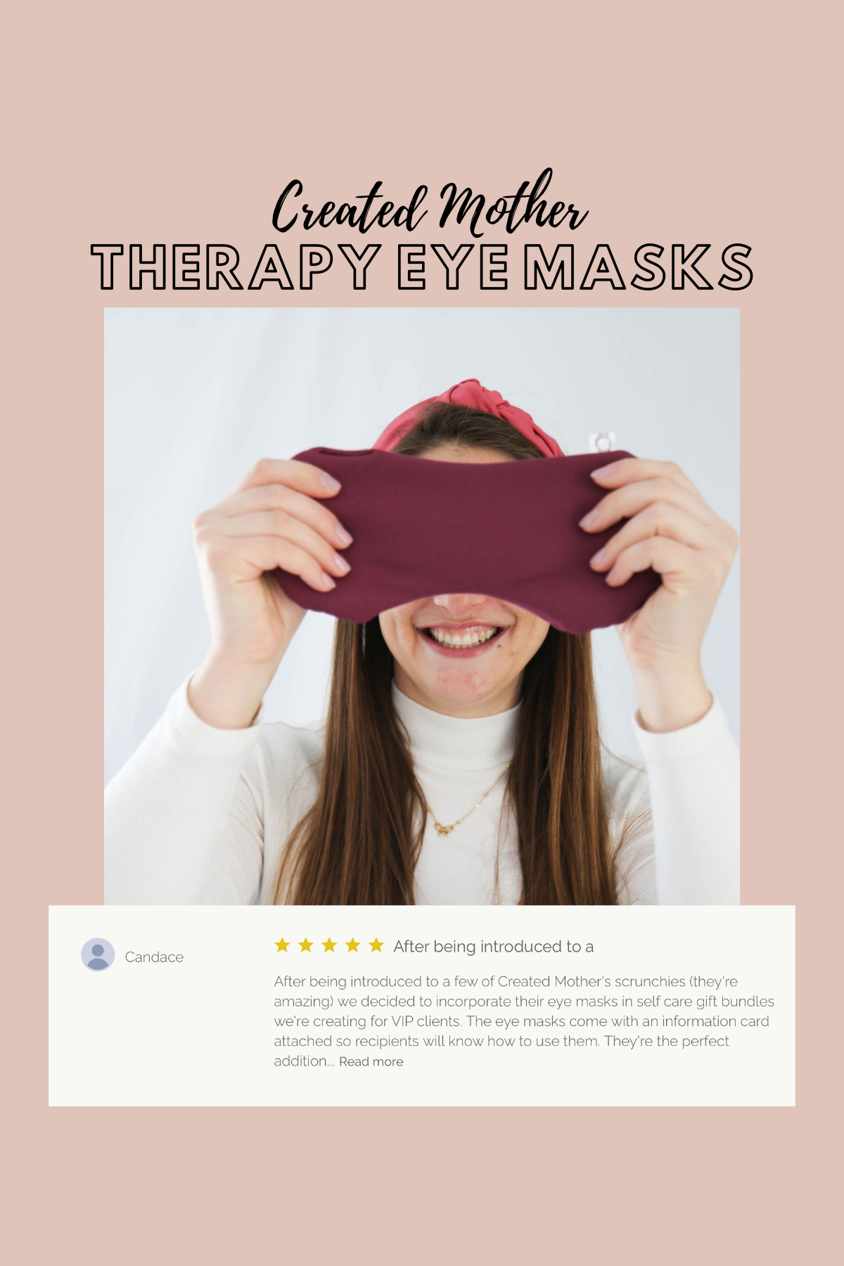 Created Mother - Hot/Cold Therapy Eye Masks: Ruby / Wheat