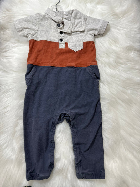 Tea Shortsleeve Romper 3-6m