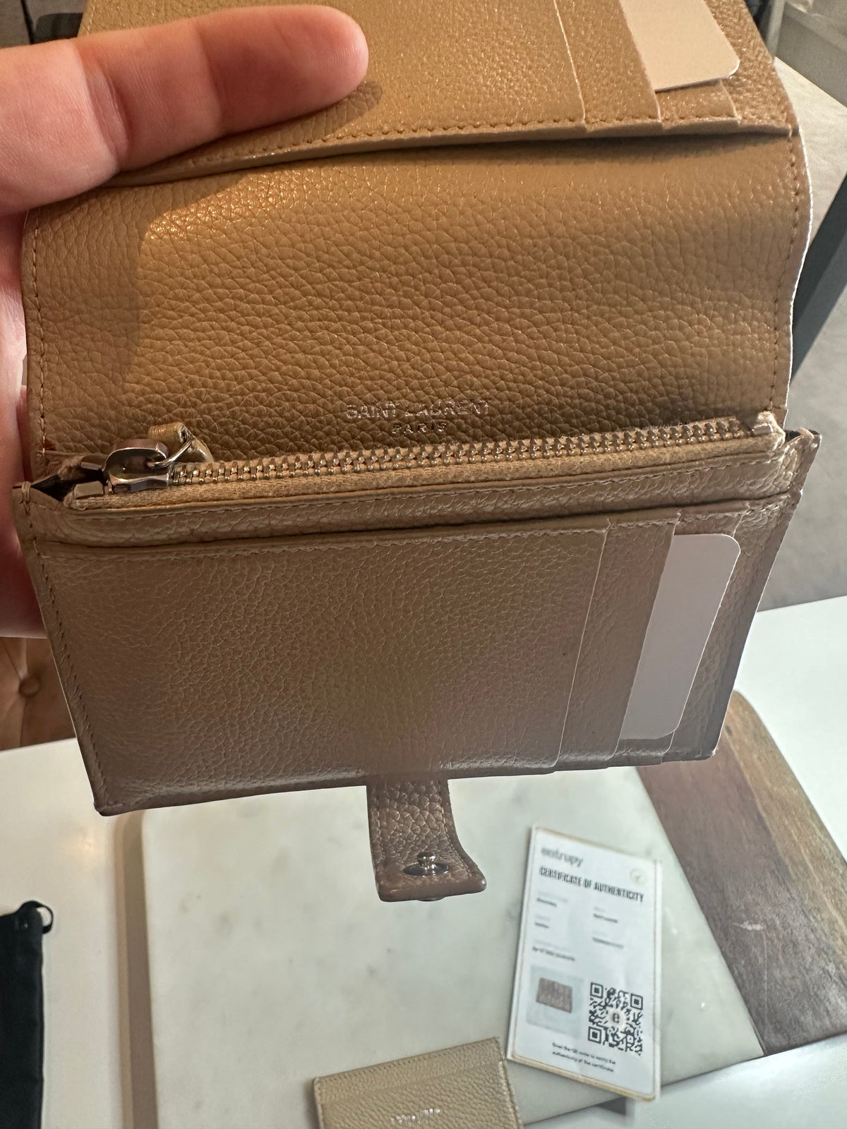 YSL Trifold Wallet