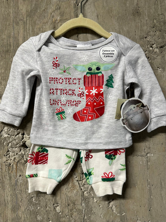 Yoda 2pc Outfit Sz 0/3m NWT