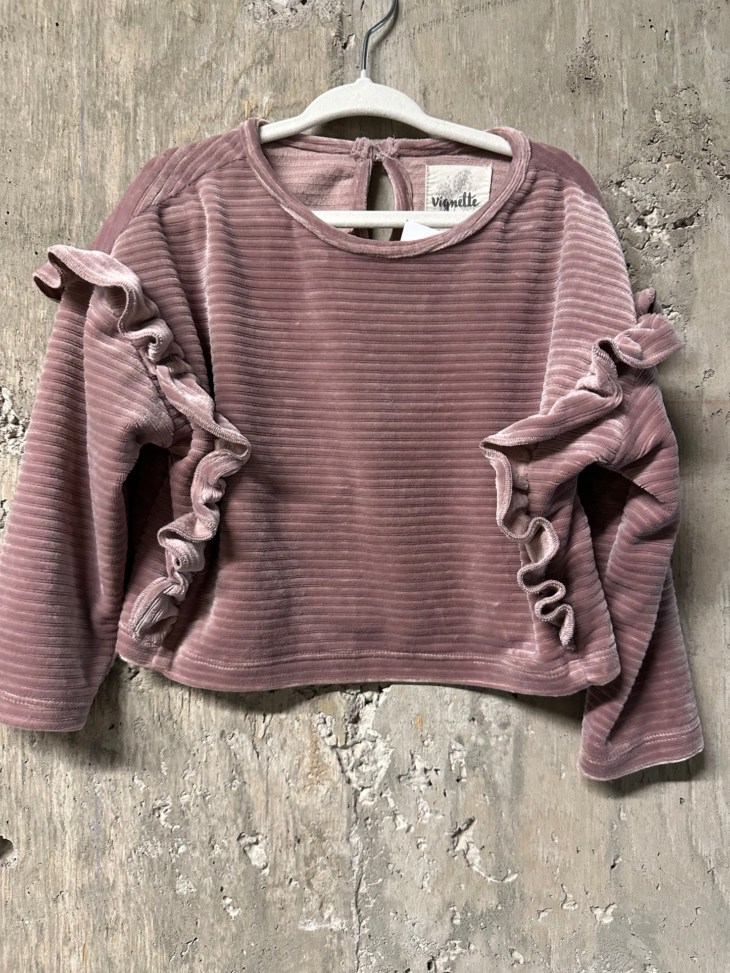 Vignette Velour Top Sz 2T