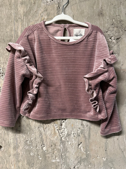 Vignette Velour Top Sz 2T