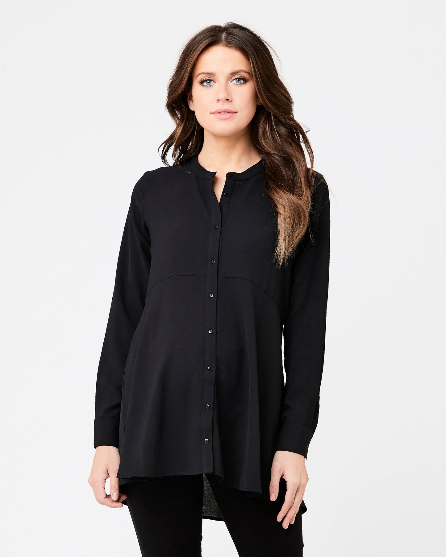 RIPE Peplum Shirt Black size small