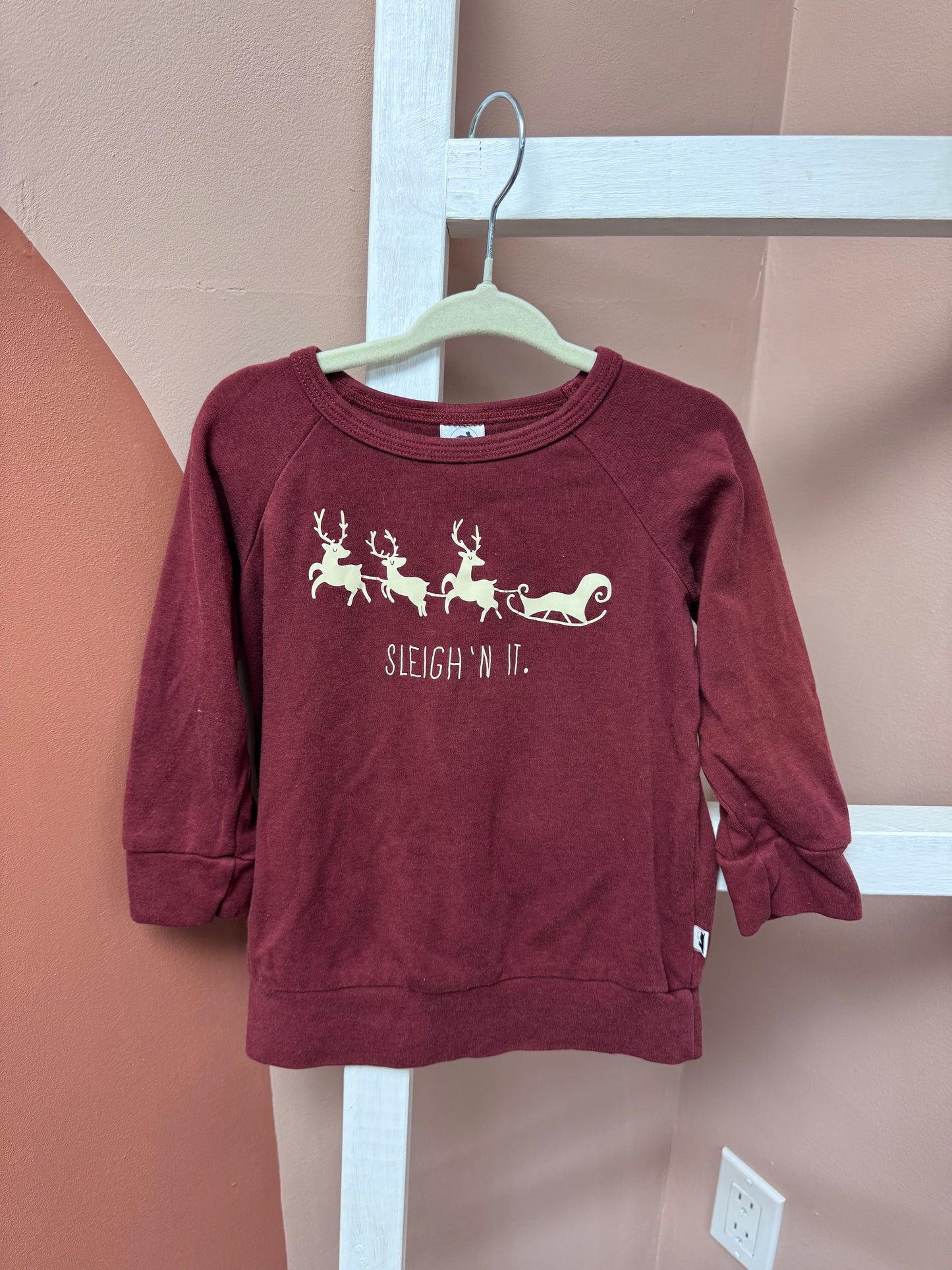 Little & Lively Sleigh’n It Long Sleeve - Size 1/2T