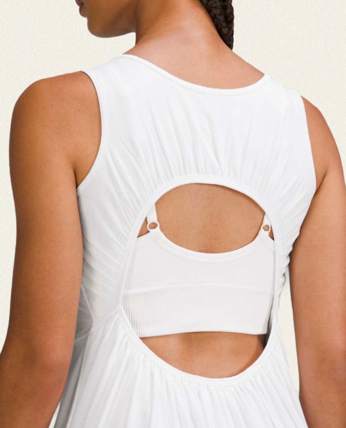 Lululemon Pima Cotton Open-Back Midi Dress Sz 10