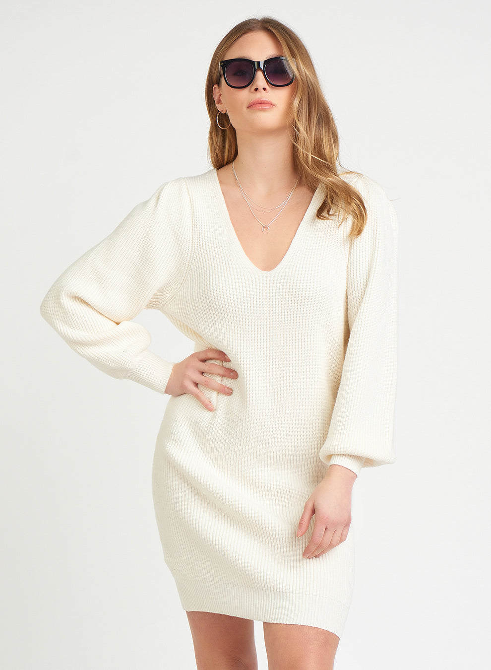 Dex V-Neck Sweater Dress Sz XL