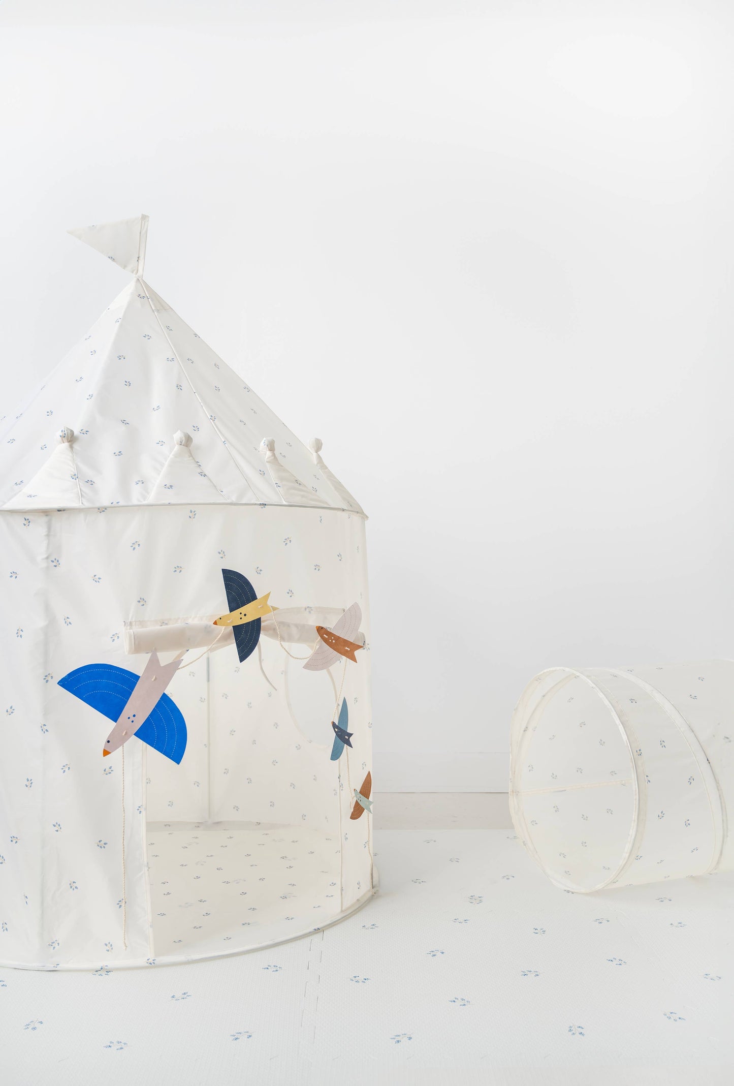 3 Sprouts - Recycled Fabric Play Tent Castle - Prints: Terrazzo Clay