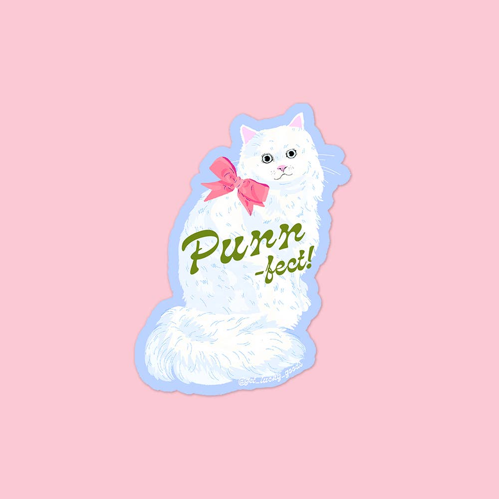 Lucky Goods Paper - Purr-fect Kitty – Matte Vinyl Sticker