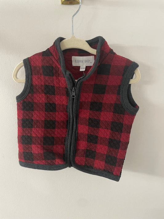 Buffalo Plaid Vest 6/9m