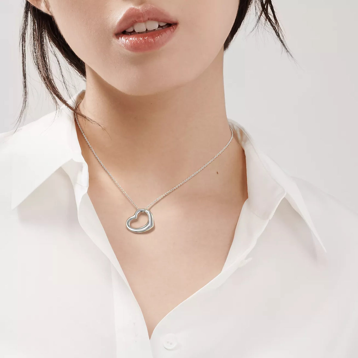 Tiffany & Co. Elsa Peretti Open Heart Necklace
