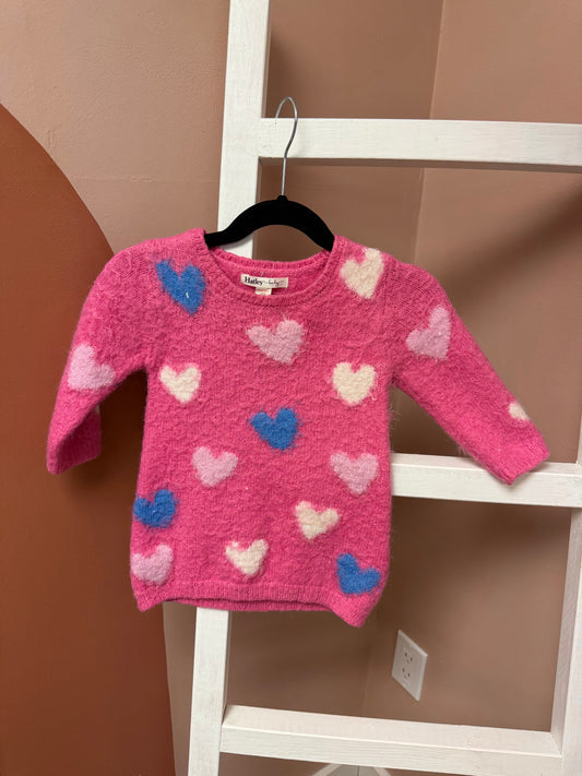 Hatley Baby Heart Sweater Dress - Size 12/18 Months