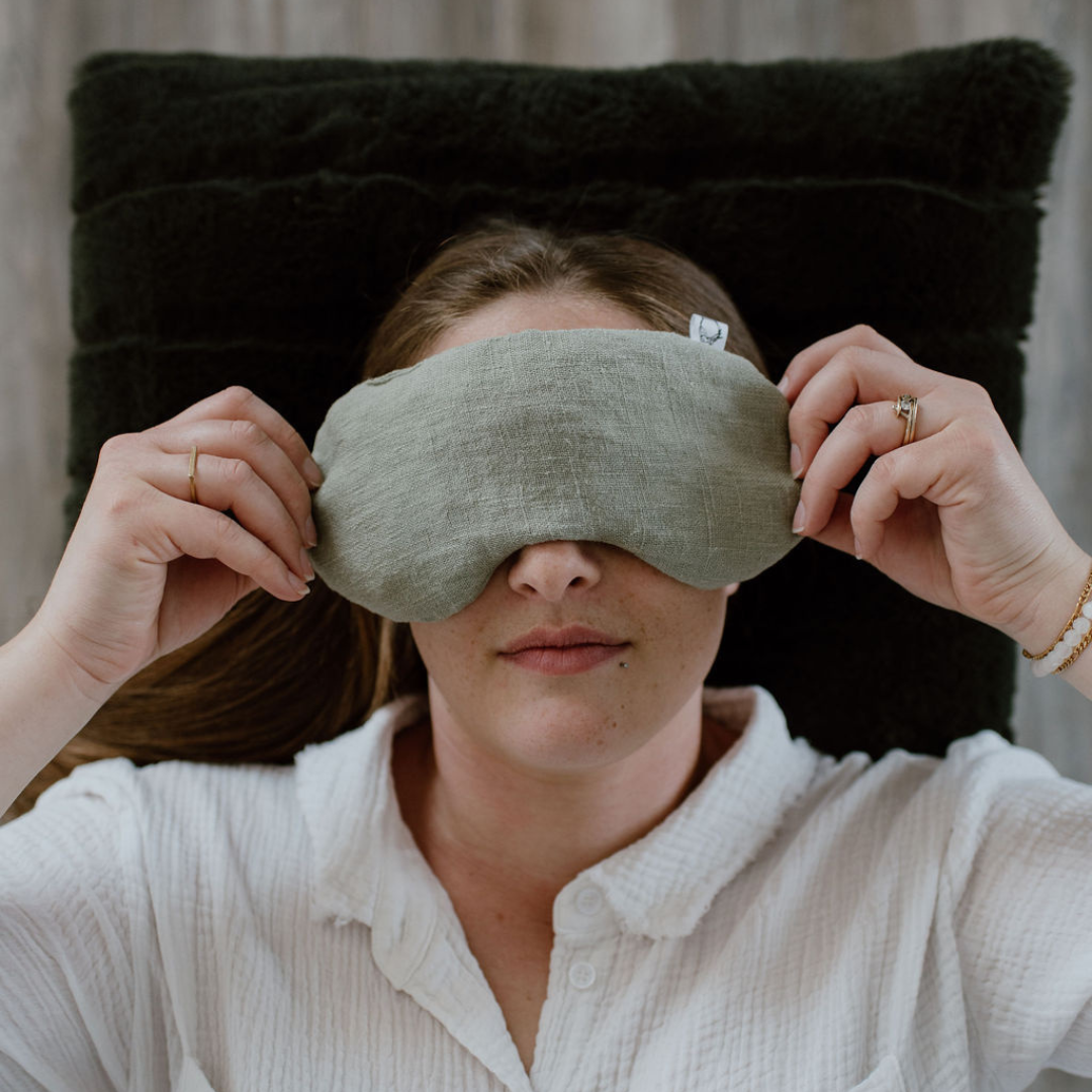Created Mother - Hot/Cold Therapy Eye Masks: Ruby / Wheat