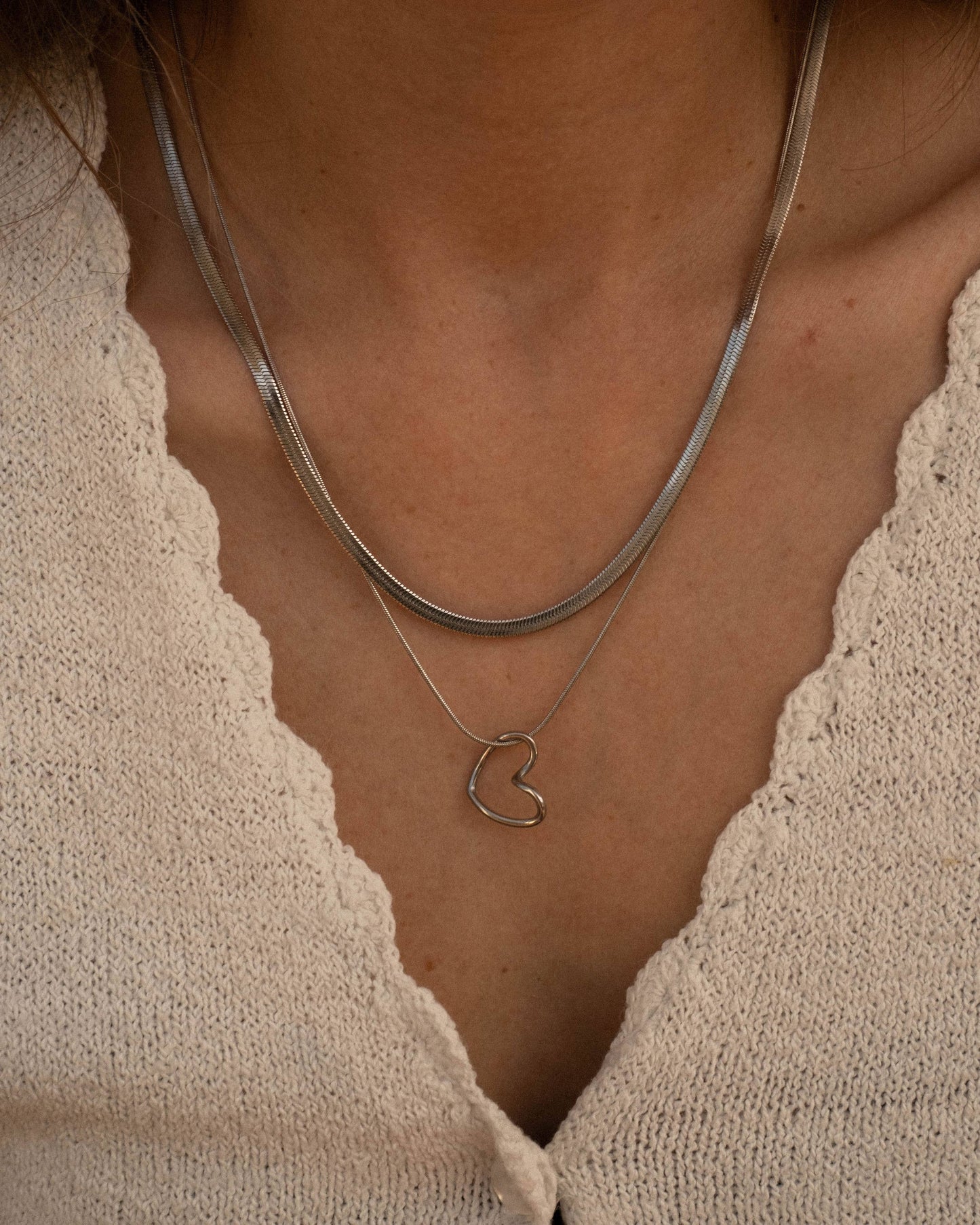 Hunter & Hare - Andrea Silver Snake Chain