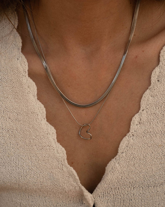 Hunter & Hare - Andrea Silver Snake Chain