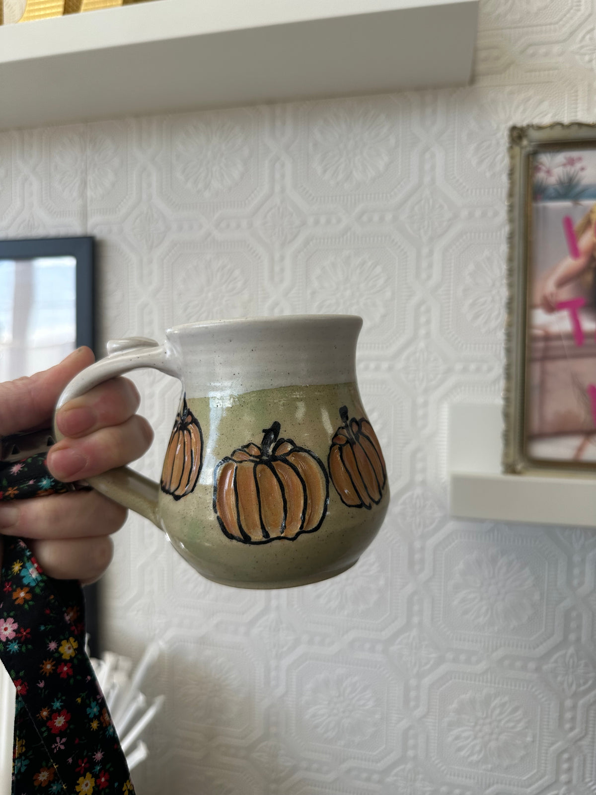 Pumpkin Pottery Mug