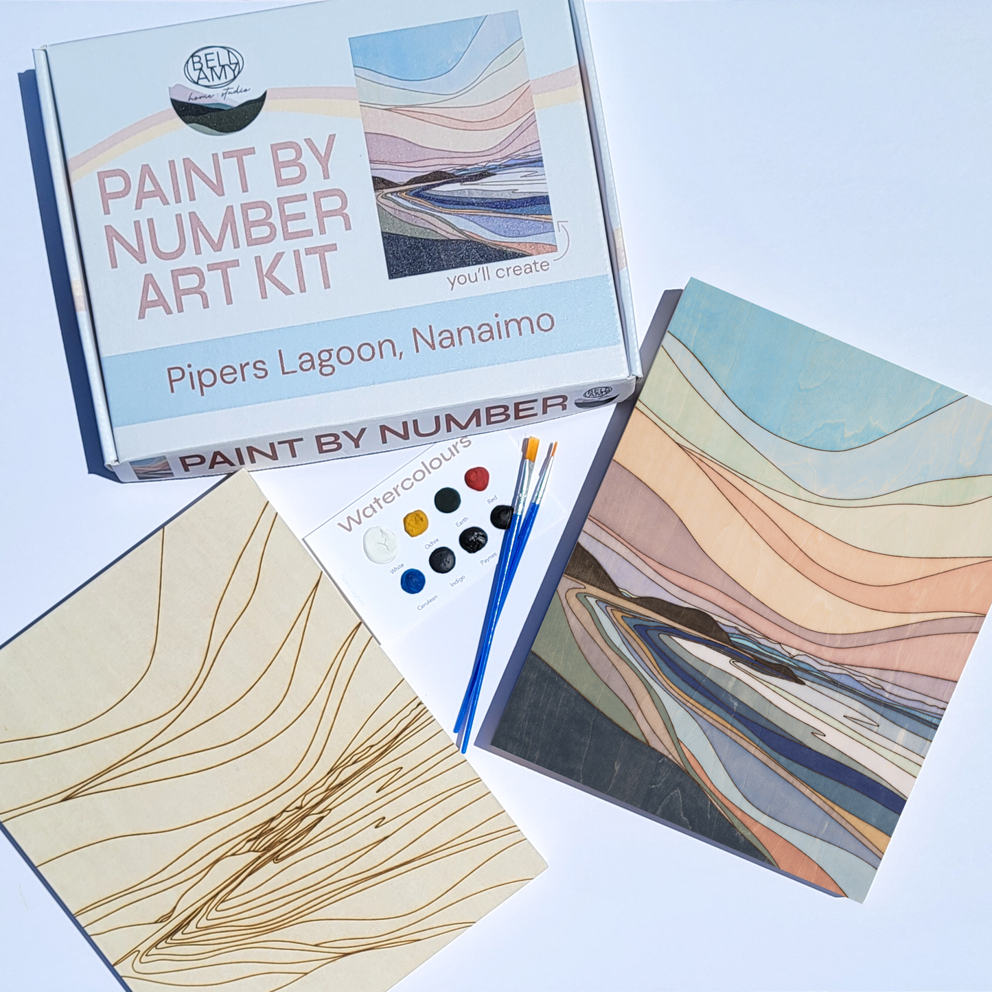 Bellamy Home Studio - Paint By Number Art Kit - Pipers Lagoon, Nanaimo