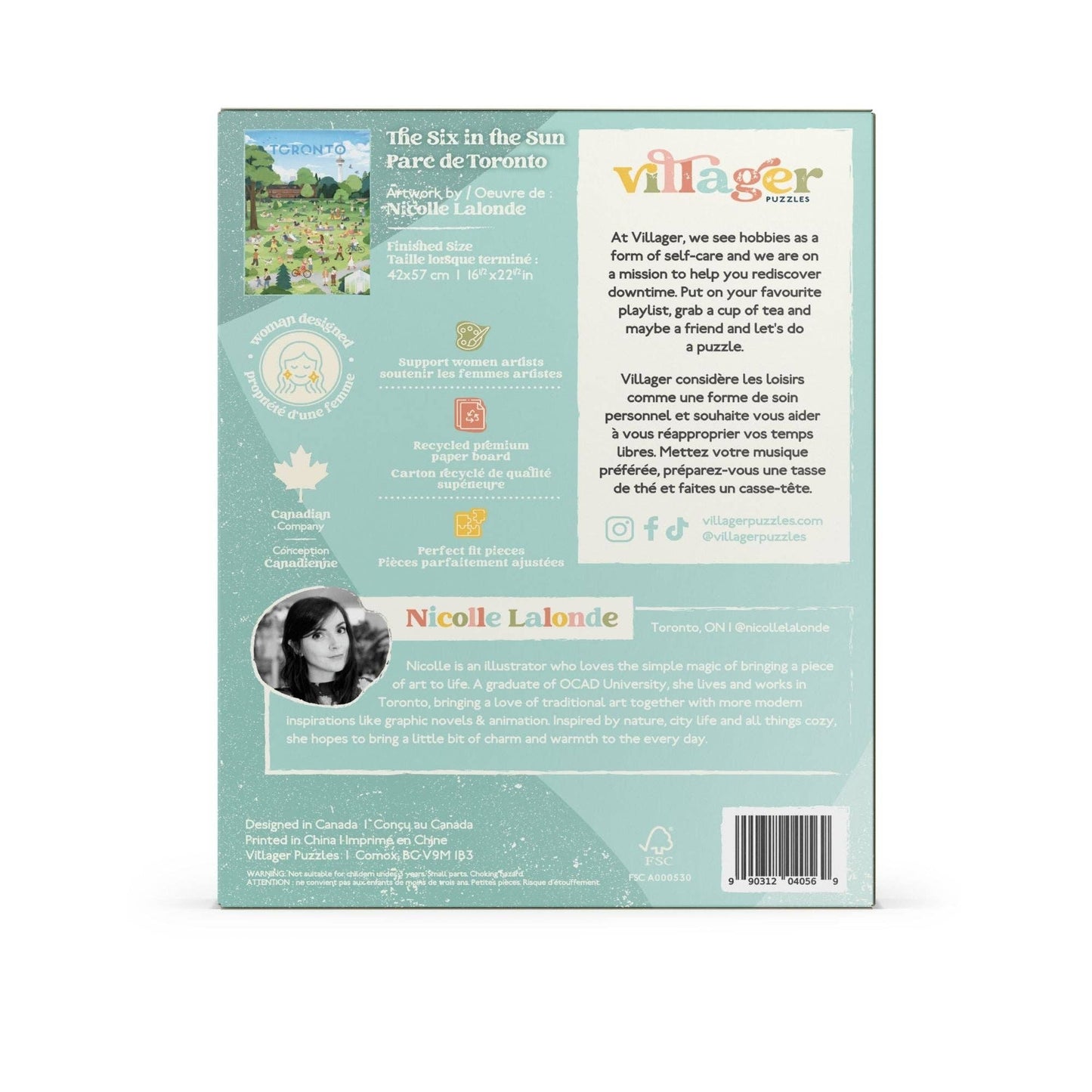 Villager Puzzles - Toronto | 500-Piece Puzzle | Designed in Canada