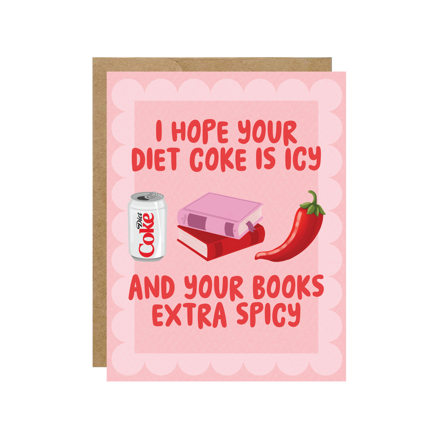 Simple Whimsy - Diet Cola Icy Books Spicy - Bookish Love Card