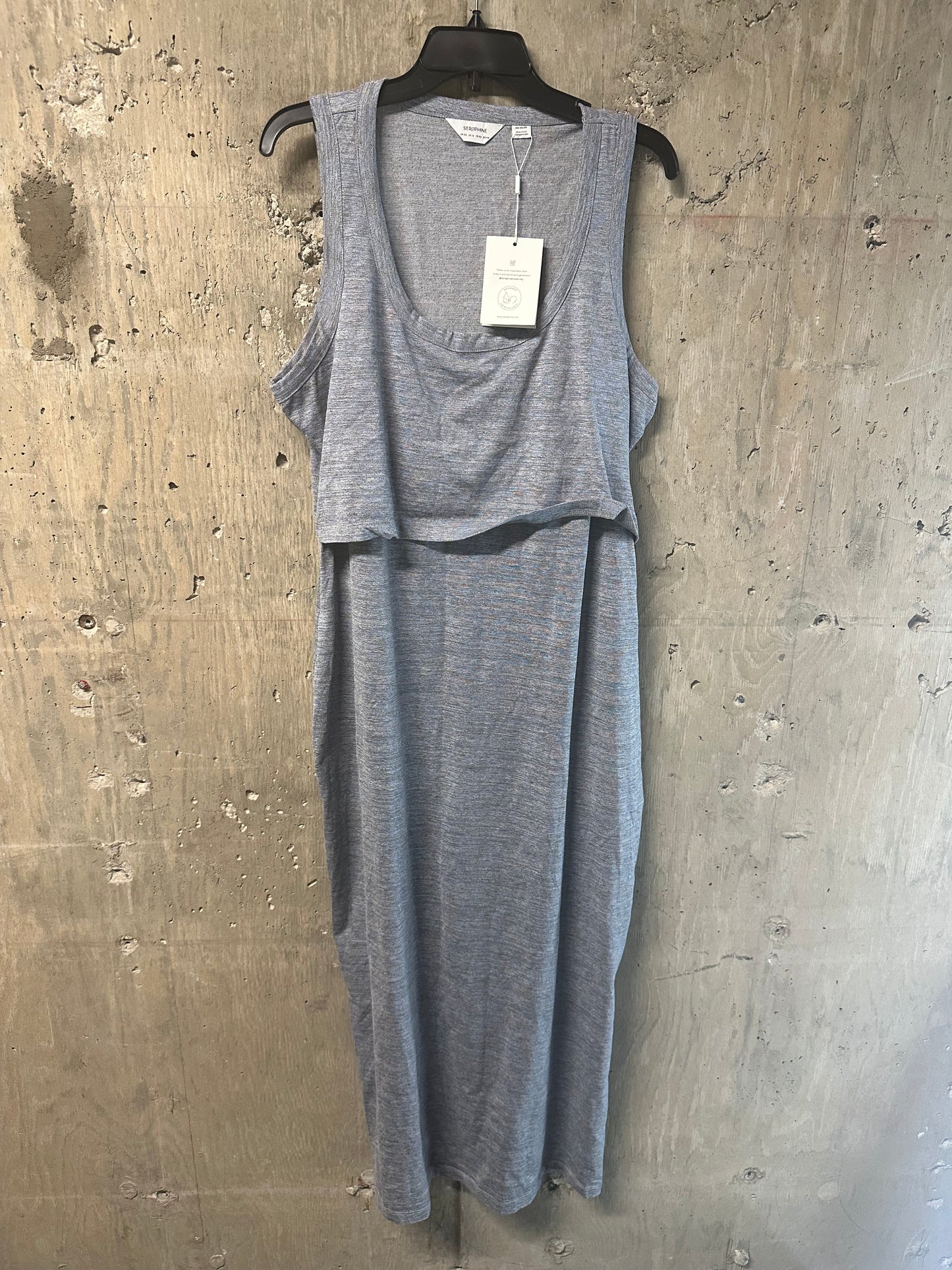 Seraphine Maternity Nursing Bodycon Dress Grey Stretch Size 8 and 16