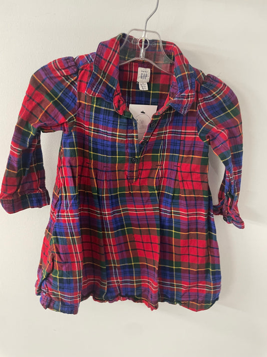 Gap Plaid Dress Sz 3T