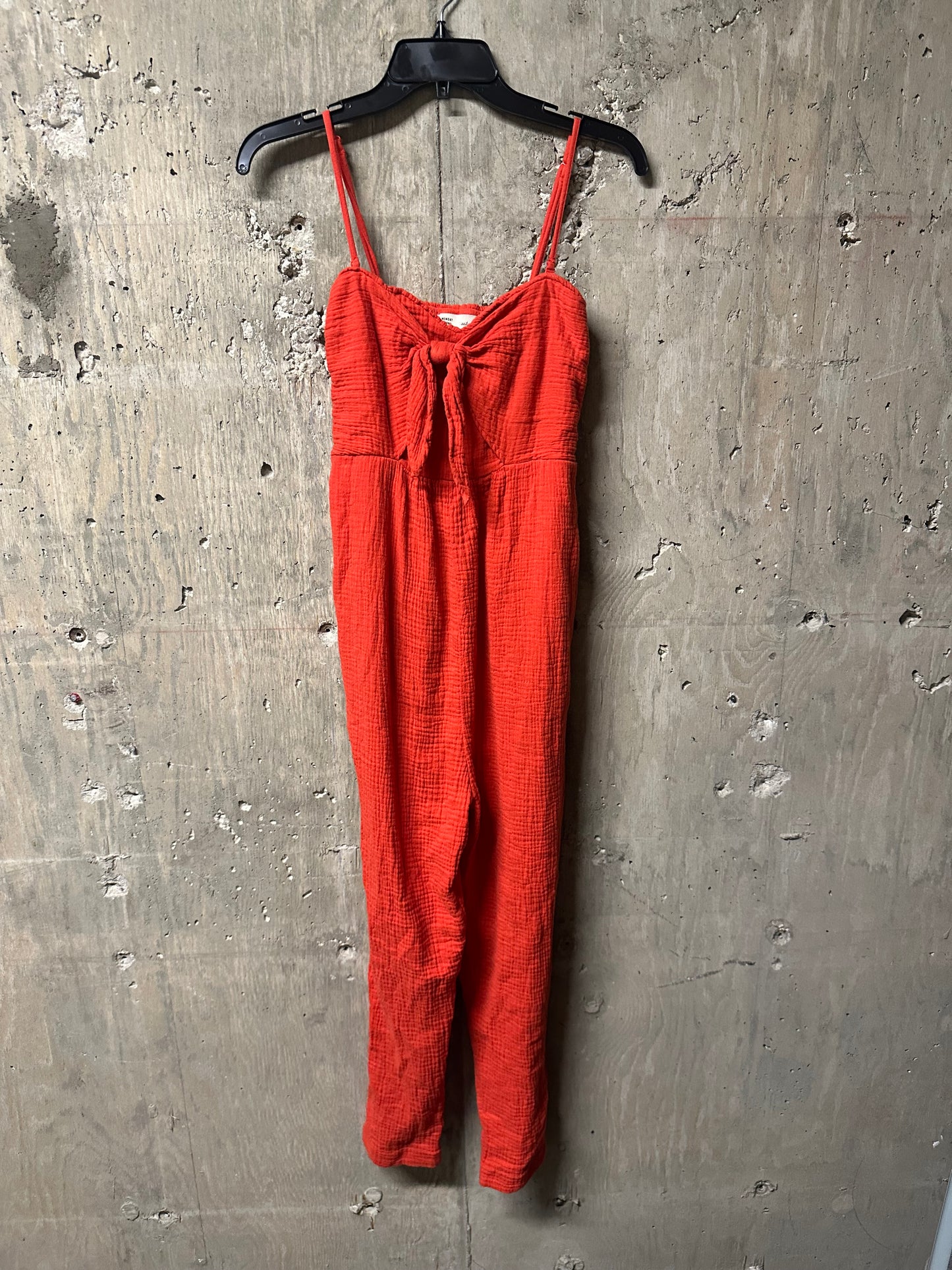 Anthropologie Front Tie Jumpsuit Sz Small