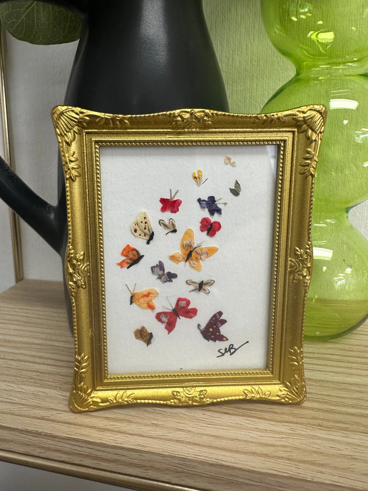 Floral Garden Art Butterflies Magnet