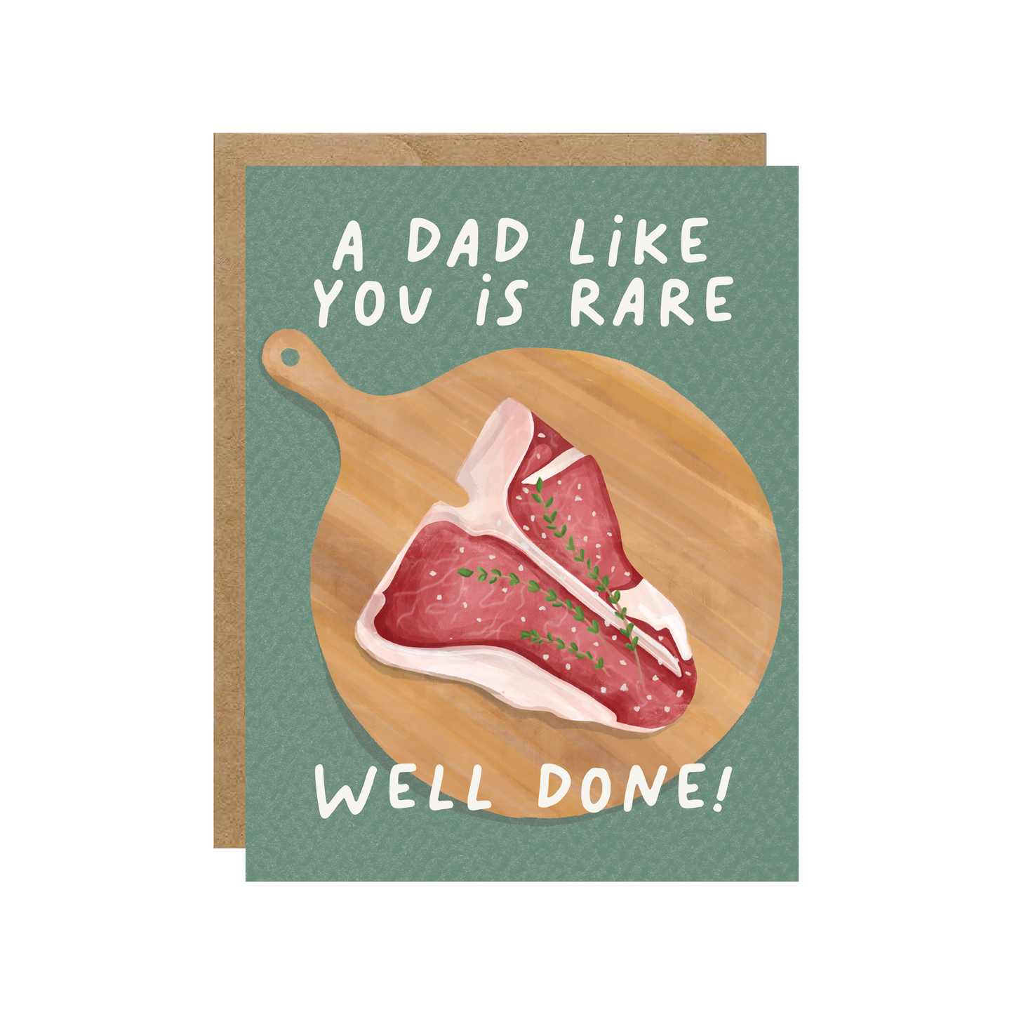 Simple Whimsy - You're A Rare Dad - Steak Card