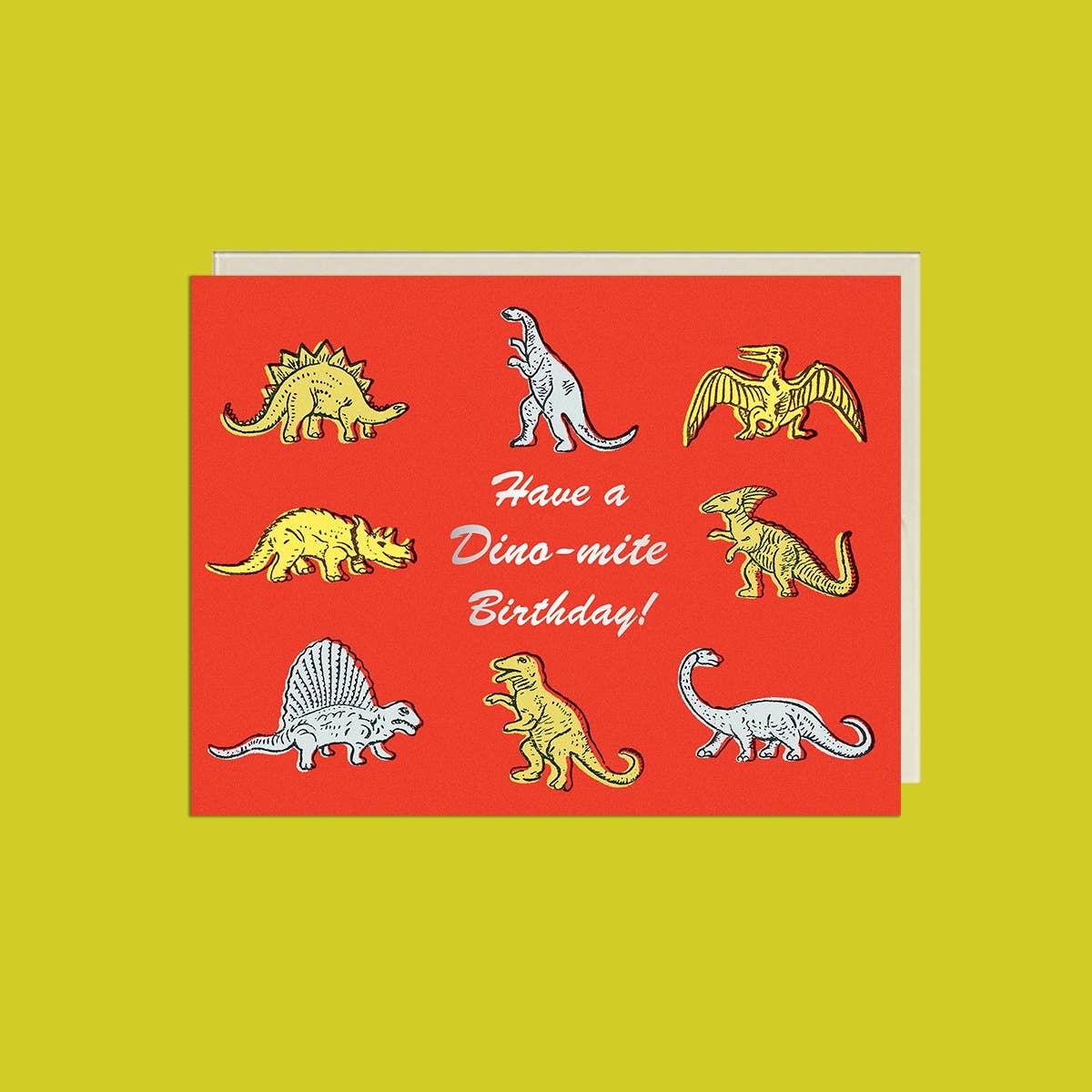 Lucky Goods Paper - Dino-mite Birthday – Foil Birthday ✿ Kids Card
