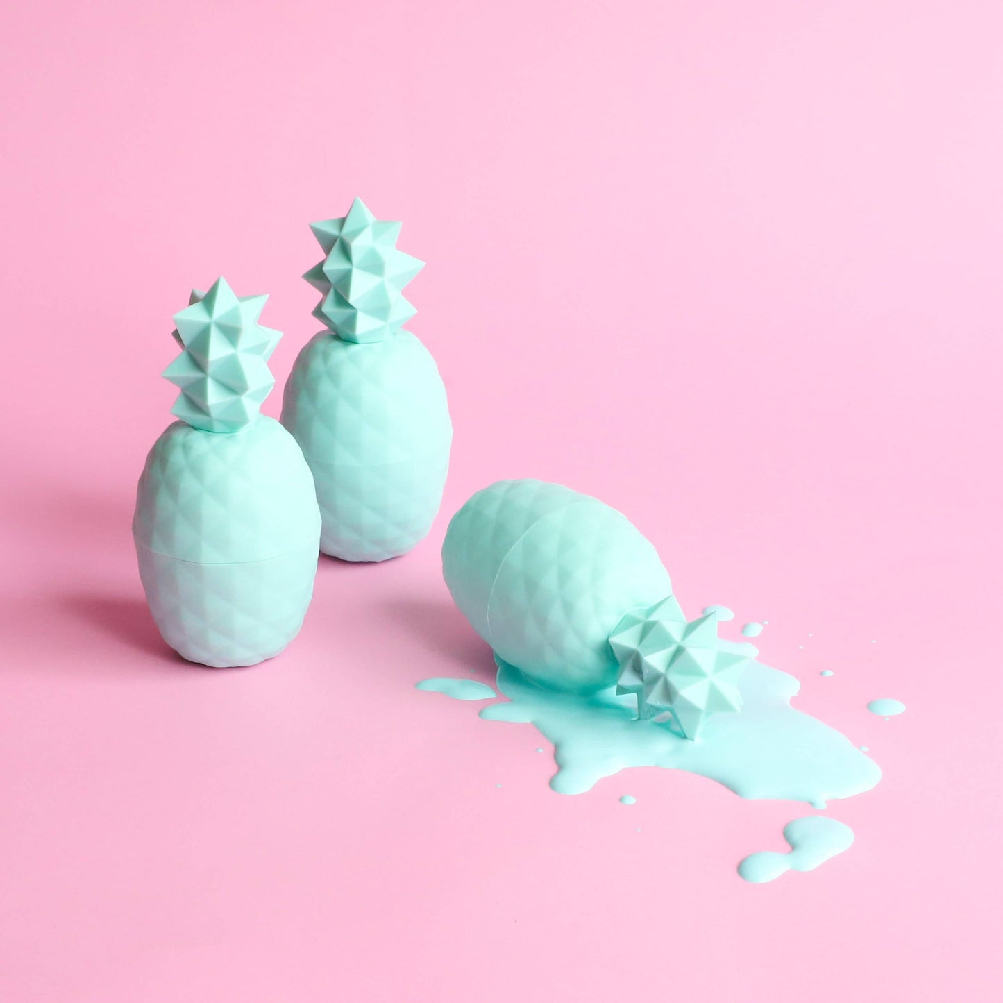 Rebels Refinery - Teal Pineapple Lip Balm 100% Natural PEPPERMINT SWIRL