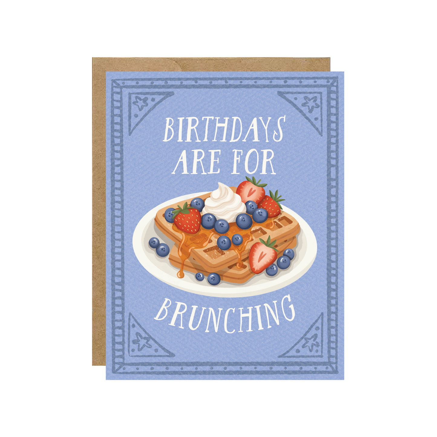 Simple Whimsy - Birthdays Are For Brunching - Waffles and Berries Card